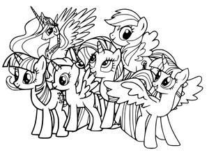 Free Printable My Little Pony Coloring Page Coloring Page