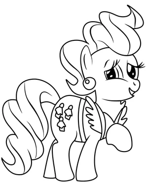 My Little Pony Coloring Page: Mrs. Cake Coloring Page