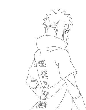 Chill Minato Coloring Page