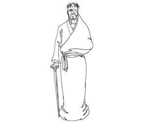 Danzou Shimura from Naruto Coloring Page