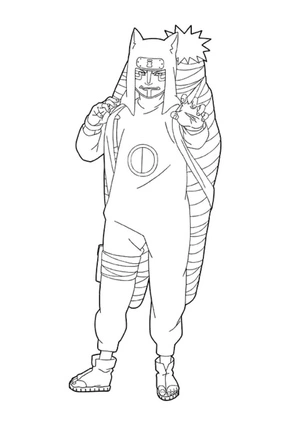 Kankuro from Naruto Coloring Page