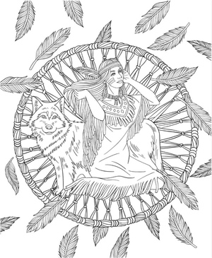Girl with a Wolf Amulet in India