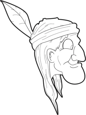 Indigenous Leader Coloring Page