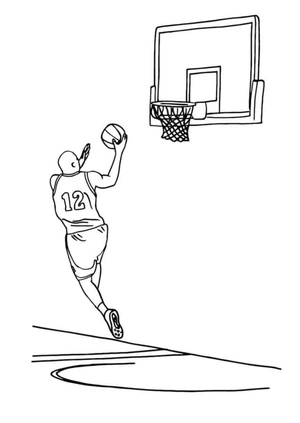 "Into the Ring Jump" Coloring Page