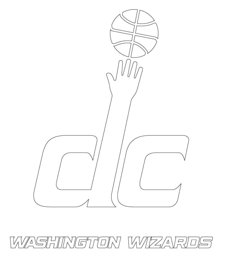 Washington Wizards Logo coloring page Coloring Page