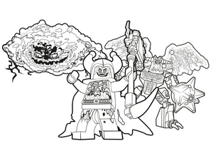 Evil Lego Nexo Knights Coloring Page