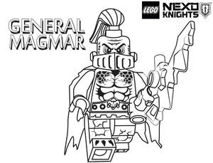 General Magmar from Lego Nexo Knights - Coloring Page Coloring Page