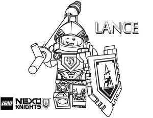 Lance from the Lego Nexo Knights series