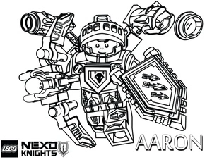 Lego Nexo Knights - Aaron Coloring Page