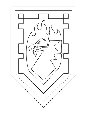Lego Nexo Knights Coloring Page for Kids