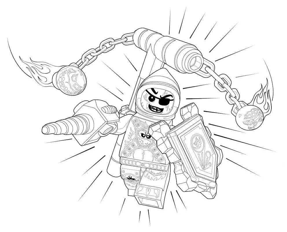 Lego Nexo Knights Coloring Page Coloring Page