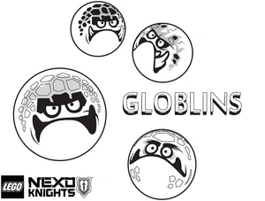Lego Nexo Knights - Globlins Coloring Page
