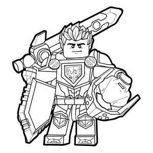 Nexo Knights Clay Lego Coloring Page