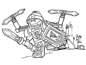 Printable Lego Nexo Knights Coloring Page Coloring Page
