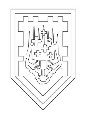 Shield of the Nexo Knights Coloring Page