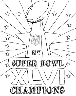 Champion Trophy Coloring Page