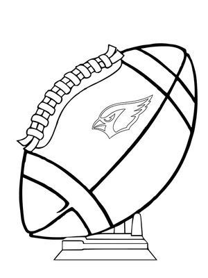 Football with Arizona Cardinals Theme