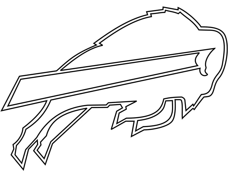 Logo of the Buffalo Bills Coloring Page