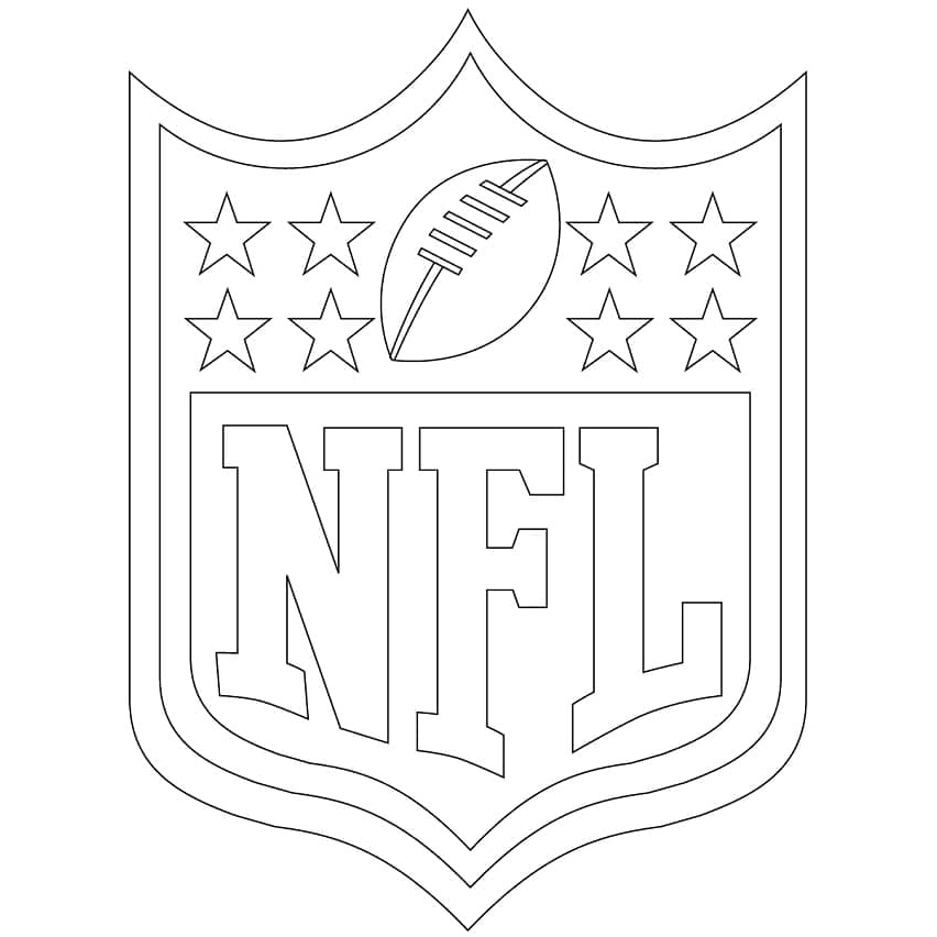 National Football League Logo Coloring Page