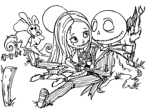 Nightmare Before Christmas Coloring Page 6 Coloring Page