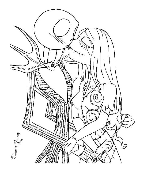 The Nightmare Before Christmas Coloring Page 7 Coloring Page