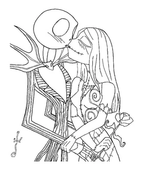 The Nightmare Before Christmas Coloring Page 7 Coloring Page