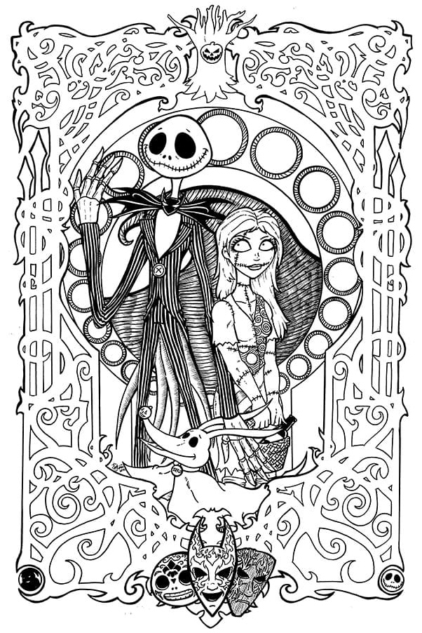 The sequel to The Nightmare Before Christmas. Coloring Page