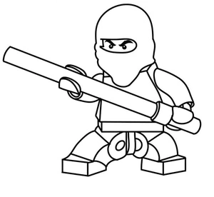 Drawing of Lego Ninjago Coloring Page