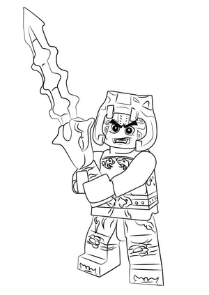 Krait from Lego Ninjago Coloring Page