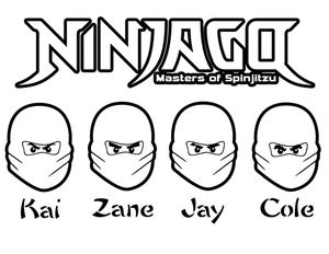 Lego Ninjago Coloring Page Coloring Page