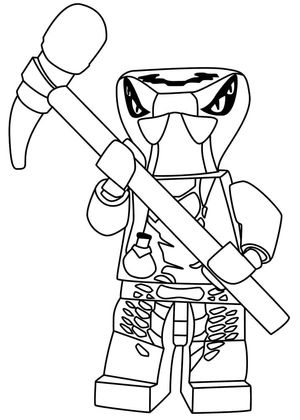 Lego Ninjago Spitta Coloring Page