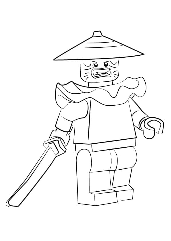 Stone Swordsman of Lego Ninjago Coloring Page