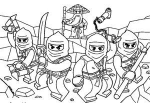 Warrior Ninjago Coloring Page