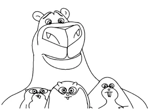 Norm of the North Characters Coloring Page