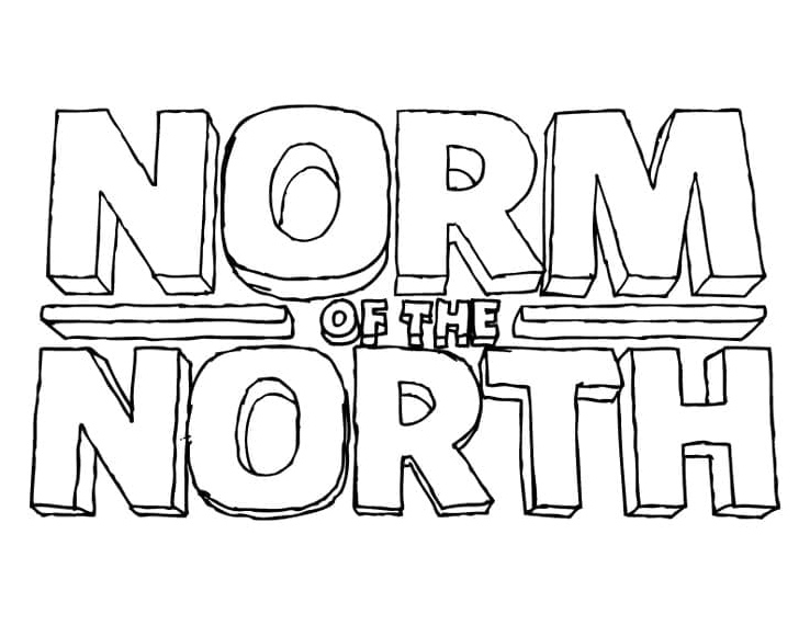 Norm of the North Logo Coloring Page