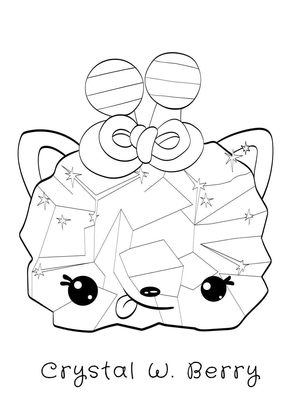 Crystal W. Berry Num Noms Coloring Page