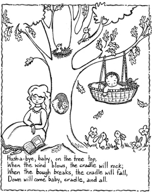 Coloring Page for a Nursery Rhyme