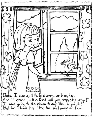 Coloring Page for Nursery Rhymes