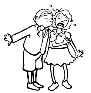 Georgie Porgie Nursery Rhyme Coloring Page