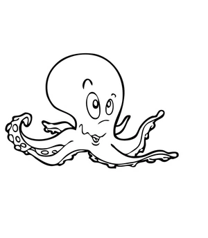 Stunning Octopus Coloring Page