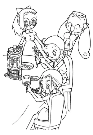 Doremi and her Magic Friends Coloring Page