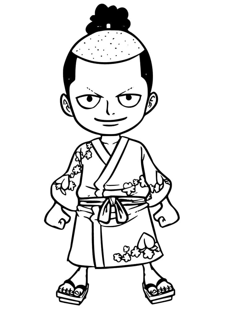One Piece coloring page of Kozuki Momonosuke Coloring Page