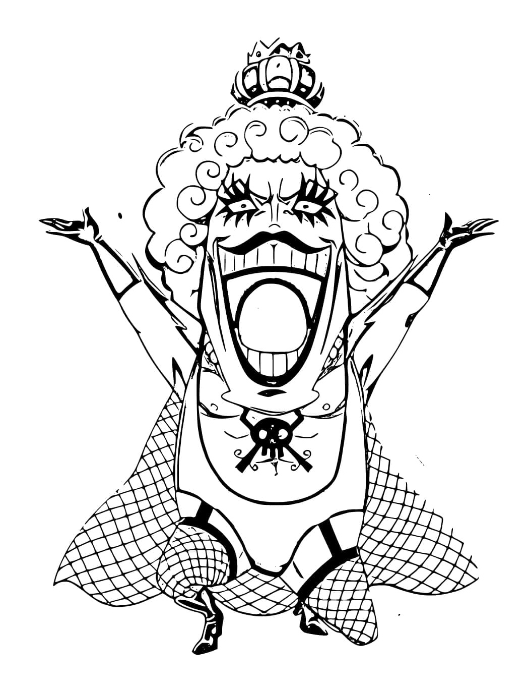 One Piece - Emporio Ivankov Coloring Page
