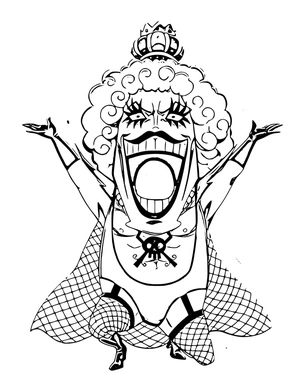 One Piece - Emporio Ivankov Coloring Page