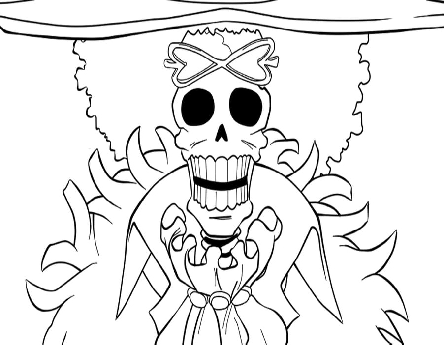 River in a Single Piece Coloring Page