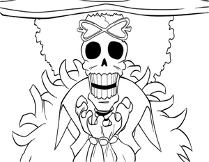 River in a Single Piece Coloring Page