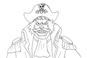 "Roger in One Piece Coloring Page" Coloring Page