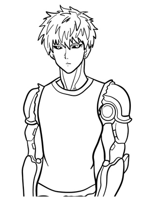 Genos from the anime One Punch Man