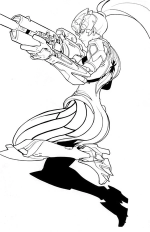 Overwatch's Widowmaker Coloring Page