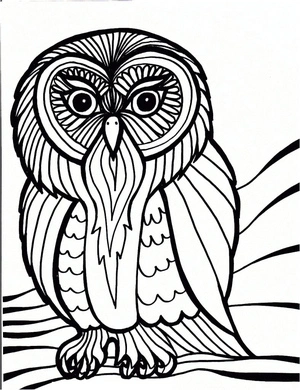 Free Owl Coloring Page Coloring Page